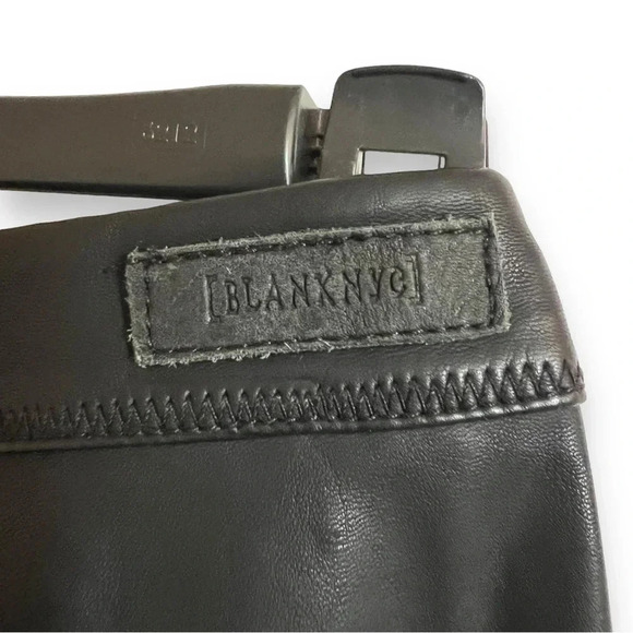 Blank NYC Faux Leather Pull On Black Leggings Size 26 - Picture 6 of 9